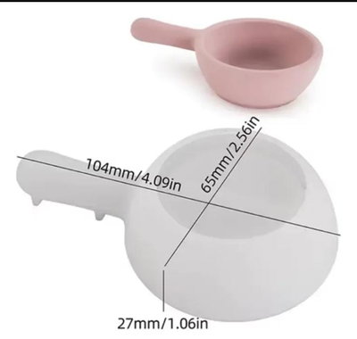Molde de Silicona MINi SAHUMADOR o PORTA VELA VELA YESO RESINA CEMENTO
