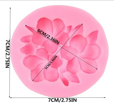 Molde de Silicona FLOR DE HIBICUS O PLUMERÍA VELA REPOSTERÍA O YESO