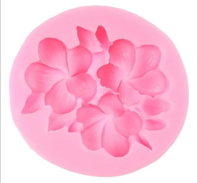Molde de Silicona FLOR DE HIBICUS O PLUMERÍA VELA REPOSTERÍA O YESO