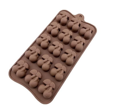 Molde Silicona Cerezas x15  REPOSTERIA DECORACION
