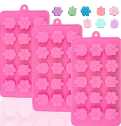 Molde Silicona Flor y Tulipán REPOSTERIA DECORACION