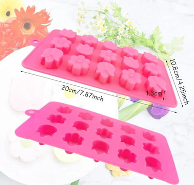 Molde Silicona Flor y Tulipán REPOSTERIA DECORACION