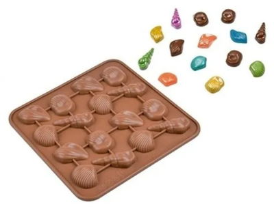 Molde de Silicona Placa de Caracoles REPOSTERIA DECORACION