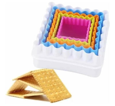 Set de Cortante Cuadrado Set x5 REPOSTERIA DECORACION
