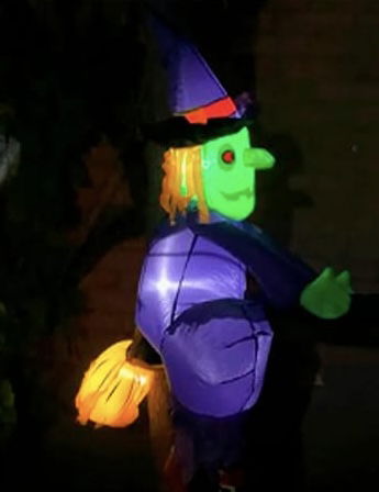 Halloween Inflable Bruja Voladora 