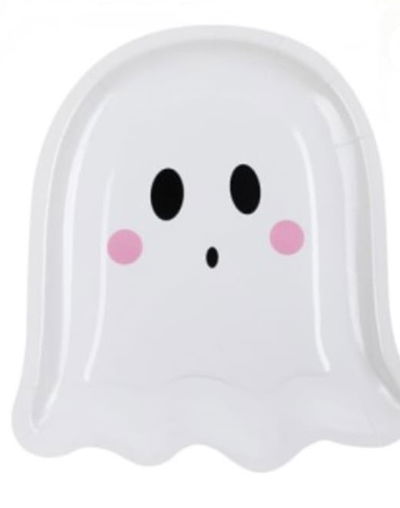 Halloween Plato Polipapel Fantasma 