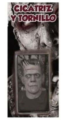 Halloween Cicatriz y Tornillo Frankenstein