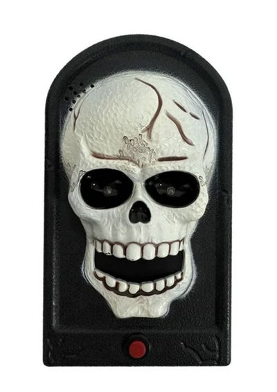 Halloween Timbre Calavera Luz y Sonido 