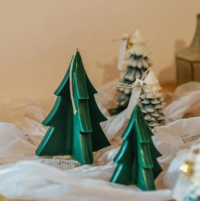Molde de Silicona Pino Arbol de Navidad YESO CEMENTO RESINA 4142
