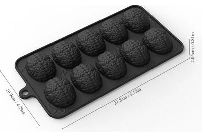 Molde de Silicona  Cerebritos x10 REPOSTERIA DECORACION
