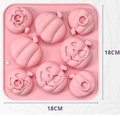 Molde Silicona Calabazas x8 REPOSTERIA DECORACION