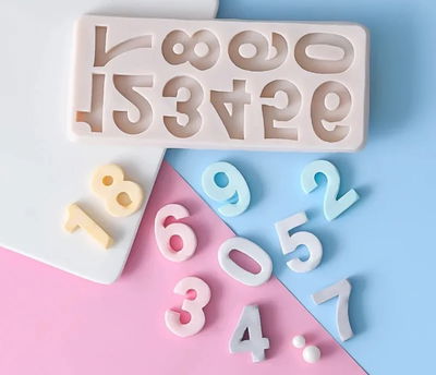 Molde de Silicona Números  REPOSTERÍA DECORACIÓN BM3180