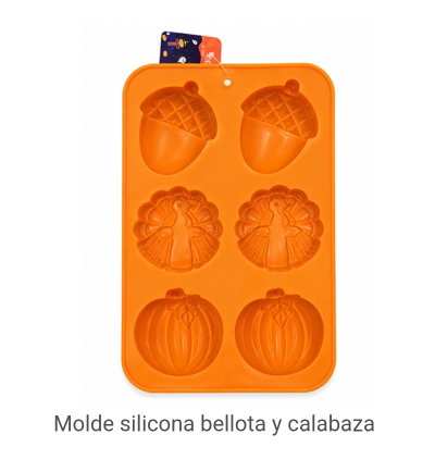 HALLOWEEN Molde de Silicona Acción de Gracias REPOSTERÍA YESO CEMENTO