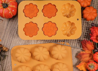 HALLOWEEN Molde de Silicona CALABAZA x6 PASTELERÍA REPOSTERÍA YESO VELA