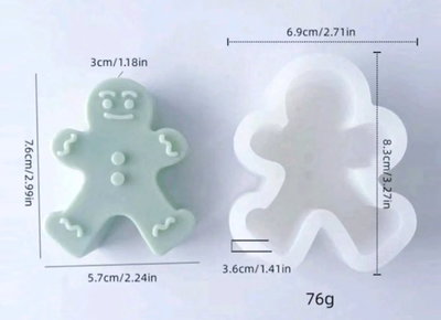 NAVIDAD Molde de Silicona MINI JENGIBRE