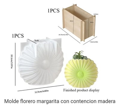 Molde de Silicona FLORERO GIRASOL