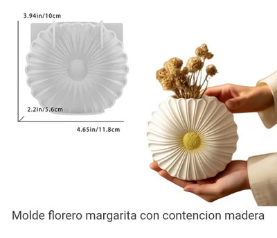 Molde de Silicona FLORERO GIRASOL