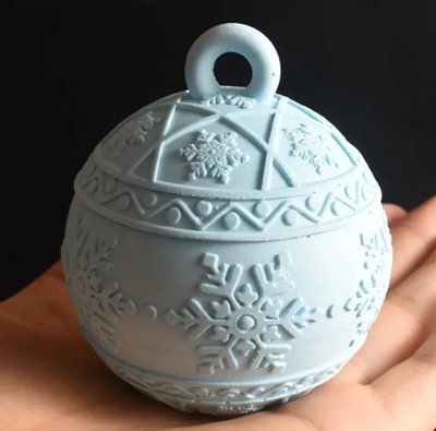 NAVIDAD Molde de Silicona ALHAJERO ESFERA YESO CEMENTO RESINA 4755