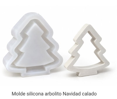 NAVIDAD Molde de Silicona PINO ARBOLITO CALADO