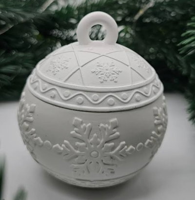 NAVIDAD Molde de Silicona ALHAJERO ESFERA YESO CEMENTO RESINA 4755