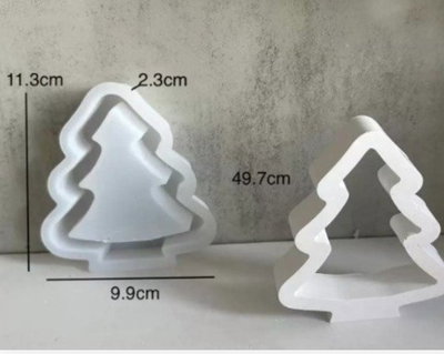 NAVIDAD Molde de Silicona PINO ARBOLITO CALADO