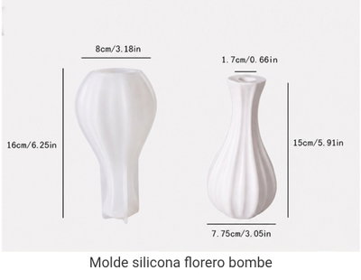 Molde Silicona FLORERO BOMBEE