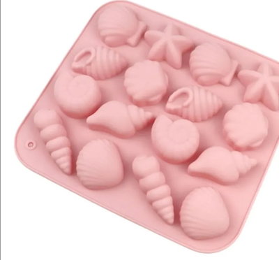 Molde de Silicona CARACOLES X16 REPOSTERÍA DECORACIÓN YESO VELA RESINA