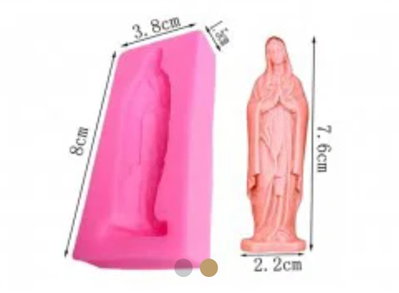 Molde de Silicona VIRGENCITA REPOSTERÍA DECORACIÓN YESO VELA