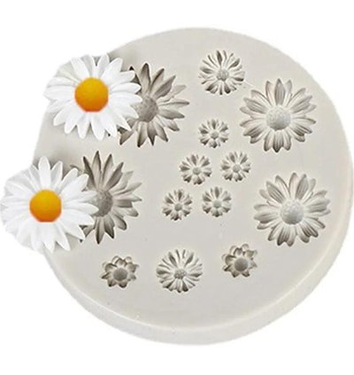 Molde de Silicona MARGARITA CLAVEL X12 REPOSTERIA DECORACION