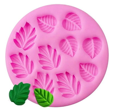 Molde de Silicona HOJITAS X10 REPOSTERIA DECORACION