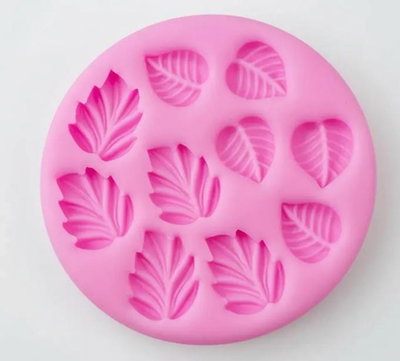 Molde de Silicona HOJITAS X10 REPOSTERIA DECORACION