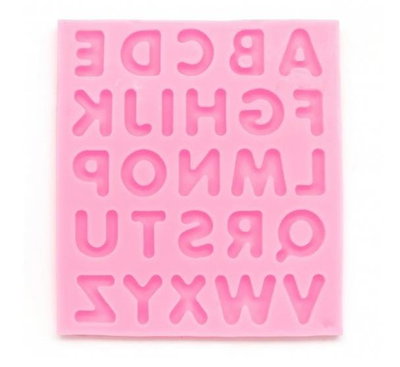 Molde de Silicona ABC MAYUSCULAS II REPOSTERIA DECORACION