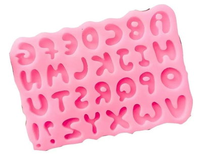 Molde de Silicona ABCEDARIO BURBUJAS CHICAS REPOSTERIA DECORACION