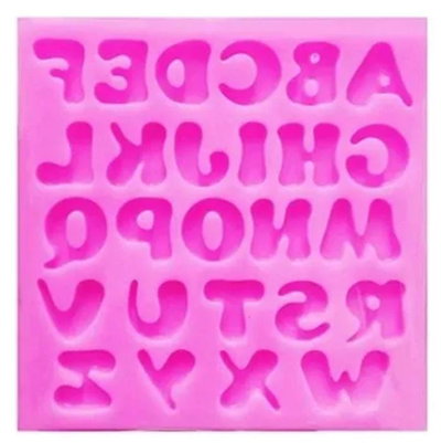 Molde de Silicona ABC MAYUSCULAS REPOSTERIA DECORACION
