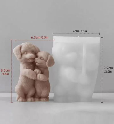 Molde de PERRITOS ABRAZADOS 25N8