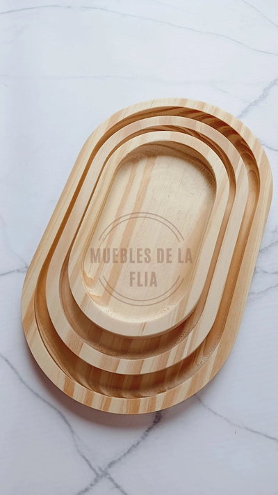 pino Bandeja Ovalada