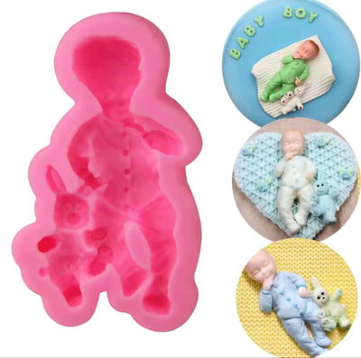 Molde bebe+conejo 