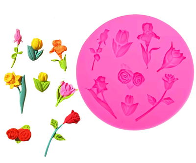 Molde mini flores
