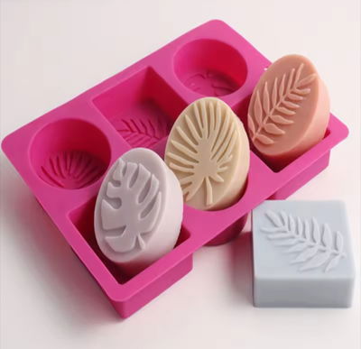 Molde jabones hojas