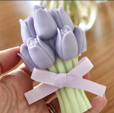 Molde ramo tulipanes 