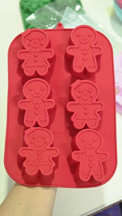 Molde muñecos de jengibre x6