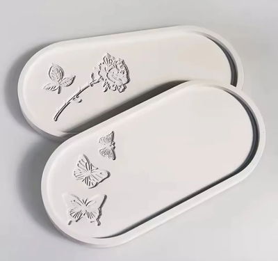 Molde bandeja ovalada mariposas