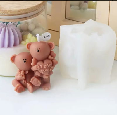 Molde pareja osos love