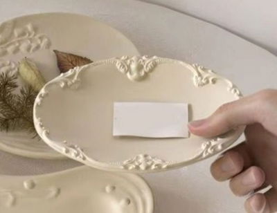 Molde plato ovalado vintage