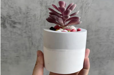 Molde maceta/porta vela liso