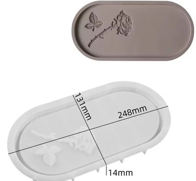 Molde bandeja flores