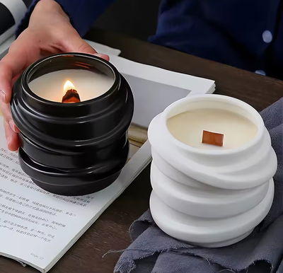 Molde maceta/ porta vela aros