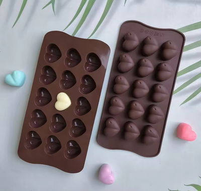 Molde corazones gordos x15