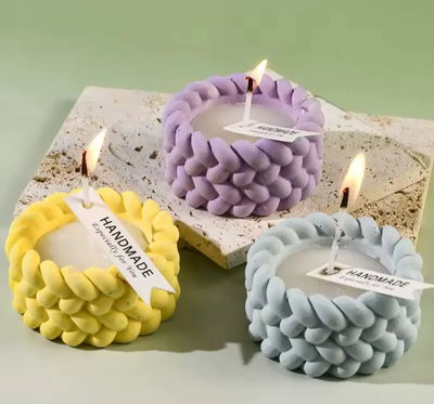 Molde porta vela cordón 