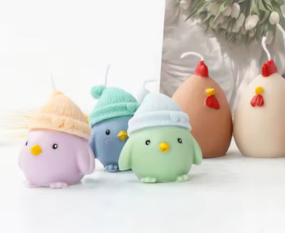 Molde pollito con gorro